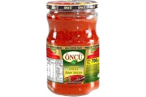 BAZACHI Önjü Premium Turkish Paste – Traditional Tomato & Pepper Mixed Paste, Mild Pepper Paste, & More – Authentic, Rich & Naturally Sun-Ripened – 100% Pure & Additive-Free (370g, Mild Pepper Paste)