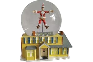 Department 56 National Lampoon's Christmas Vacation Santa Clark and The Griswold House Geformter Wasserkugel Wasserball, 13 cm, Mehrfarbig
