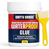 UB UNITY BRAND Crack Seal Glue 300gm with Brush Transparent Waterproof Resin Epoxy for Roof Leakage Crack Seal Agent Roof Wat