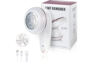 URAQT Narzędzie do usuwania zmechaceń, golarka do tkanin z kablem do ładowania USB i dodatkowym ostrzem w zestawie, przenośne do wielokrotnego ładowania, szybkie usuwanie, nie rani ubrań, nadaje się do swetrów, sof, koców itp