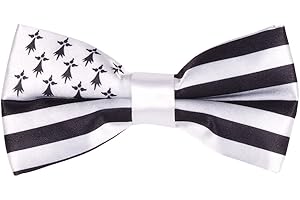 cravateSlim Noeud Papillon Drapeaux du Monde - Noeud Papillon Homme Prénoué aux couleurs des Pays - Déguisement ou Evénement