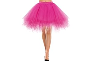 Bbonlinedress Jupe Tulle Ballet Tutu Danse Classique Courte Style Années 50s en Tulle Evasé