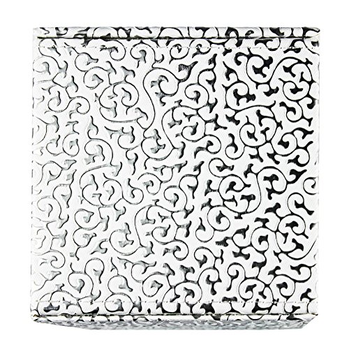 Ciaoed Tissue Box PU Leder Kleenex boxen Taschentücher Halter für Home Office Autor (Silber Schnitzen) - 7