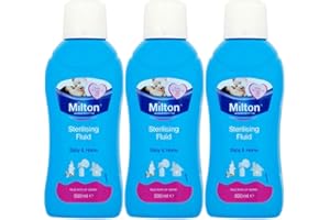 KRISP 3 x 500ml Milton Sterilising Fluid Baby Bottles Teats Home Hygiene
