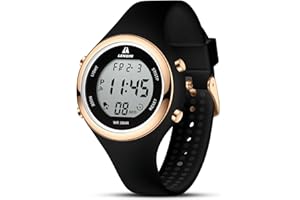 LN LENQIN Ladies Watches Womenes Watch Waterproof Digital Sport Chronograph Watches for Women Silicone Strap with Light/Date/Week/Month
