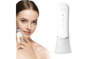 AnLAN Skin Scrubber Scrubber Ultrasuoni Pulitore pori Pulitore Viso IPX5 Impermeabile Bagnato e Secco Acne Rimozione Ioni Pulitore Pelle Viso Massaggiatore Viso