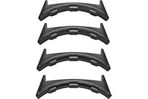 MoKo 4 Pack Strap Connector Adapter Compatible with Pixel Watch 2/Pixel Watch, 20mm Stainless Steel Watch Lug Replaceable Metal Band Connection Adapter, Black