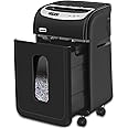 VidaTeco Cross-Cut Paper Shredder Heavy Duty, 20-Sheet Shreds Paper/Card/Staple/Clip Paper Shredder for Home Office Use, Security Level P-4 Jam Proof System 30L Pullout Basket and Wheels