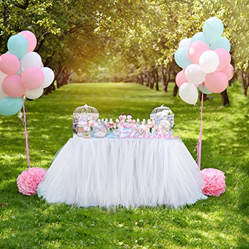 Aytai Tüll-Tischrock, Tisch-Tutu, für Hochzeitsfeiern, Babypartys, Geburtstage, Prinzessinnenfeiern - 6