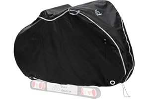 TeamObsidian Bike Cover - Outdoor Bike Storage, Bicycle Transportation or Travel Covers - Waterproof eBike Protection - For 1 to 3 Bikes - Heavy Duty Ripstop 300D Oxford Material
