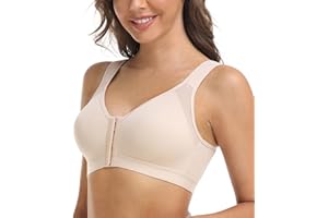 DotVol Biustonosz Korektor postawy z przodu zapięcie dla kobiet Podstawowy biustonosz szerokie szelki Plus Size Wygodna tkanina