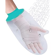 Copertura impermeabile per doccia dopo l'intervento chirurgico, protezioni morbide e confortevoli per mani rotte, dita, polsi, borsa elastica riutilizzabile per bendaggi, forniture per la cura delle