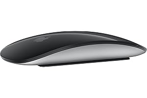 Apple Magic Mouse: Bluetooth, ricaricabile. Compatibile con Mac o iPad; Nero, superficie Multi-Touch