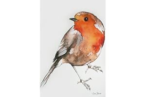 CLARE BAIRD CREATIONS Tea Towel in a Robin Design