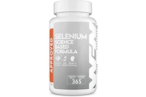 WORLD'S FOOD NUTRITION WFN Approved Selenium Complex - 200mcg - 365 Tablets (1-Year Supply) - with Sodium Selenite, Selenomethionine & Selenium Yeast - Vegan Supplement - Produced & Tested in Germany