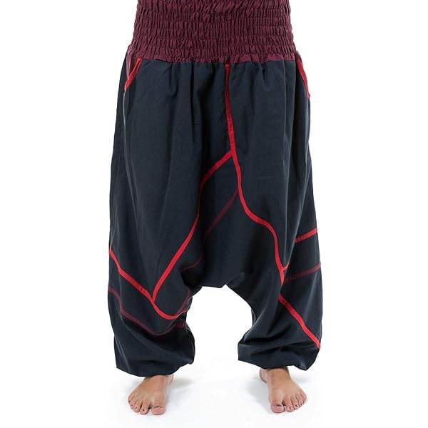 FANTAZIA Harembroek, elastisch, effen, Aladin, Indiase harembroek, één maat, 100% katoen, wit/ecru, Baba Cool Roots, comfortabel en origineel, gemaakt in Frankrijk, ethische productie sinds 2004