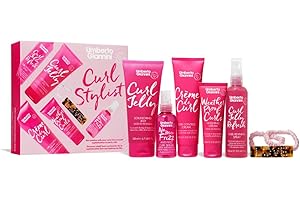 ‎UMBERTO GIANNINI Umberto Giannini Curl Stylist Geschenk-Set mit Jelly, Crème de Curl, Wetterfeste Locken, Kein Frizz - Jelly Refresh & Hair Accessories mit Scrunchie & Clip