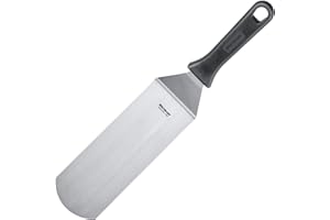 Westmark Profesjonalna łopatka do grilla, Zakrzywiona, Elastyczna, Wytrzymała, Wymiary łopatki: 7,5 x 20 cm, Długość: 36,5 cm, Stal nierdzewna/tworzywo sztuczne, Master Line, Czarny/srebrny, 13382270