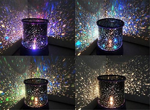 DANUBE TEARS Projector Lamp Sleep Night Light Star Light Creative Color Random Delivery Automatic Rotation With Music (Star Iraqis)