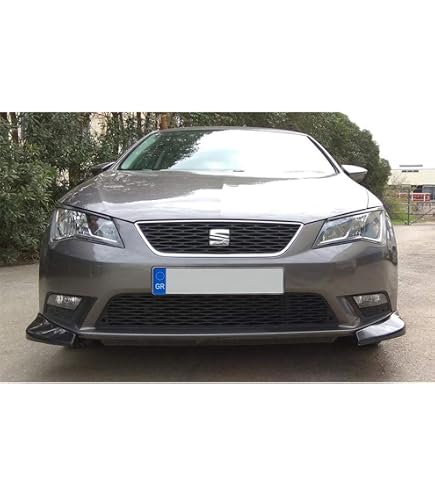 AUTO-STYLE Becquet de toit compatible avec Seat Leon 5F 5-portes 2013-2020 (ABS Noir Luisant
