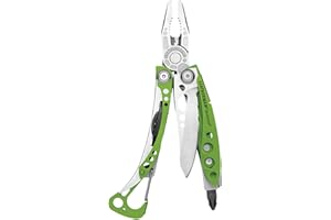 Leatherman Skeletool - Herramienta multiusos resistente con 7 herramientas esenciales incluyendo un abridor de botellas, para aventuras al aire libre hecha en los EE.UU., en verde