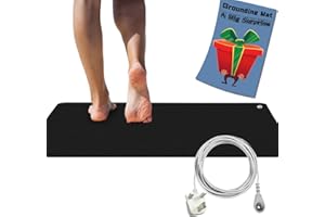 TVOUANZ Grounding Mat for Improving Sleep, 39.4 * 11.8 Inch, Grounding Pad for Health, Grounding Bed Mat with UK Grounding Cord
