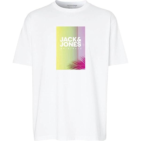 Jack & Jones T-Shirt Jjdetroit SS Crew Neck Pour Homme, Languid Lavender, XS
