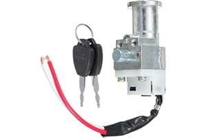 Unbekannt Battery Chager Ignition Switch Lock with 2 keys For Motorcycle Electric Bike Scooter E-bike