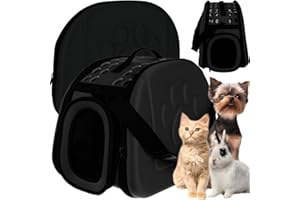 LEVEL25 Transportín Gato Perro Conejo Bolsa Plegable para Animales Pequeños Mascotas hasta 6 kg.