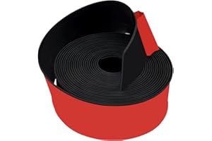 DOUJIAO Rubber Strips Adhesive Rubber Sheet Solid Neoprene Rubber Strips For DIY, Crafts, Gaskets, Mats, Floor Protection, Brackets, Sealing Floor Coverings, Levelling (75mm (W) x 1.5mm (T) x 3m (L))