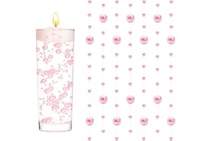 KHDULQ 18 Pcs Jaune, Vase De Perles Flottantes, Centre De Table Anniversaire, Guirlande De Perles, Perles d'eau, Vase De Décoration De Perles, Adapté Au Mariage, Décoration De Centre De Table