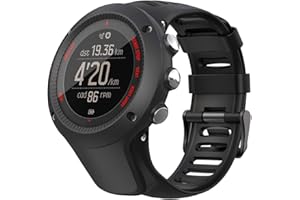 Songsier Bracelet Compatible avec Suunto Ambit 3/1/2/2S/2R/3 Sport/3 Run/3 Peak, Bracelet en TPU