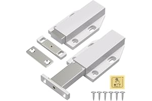 Push Open Door Catches Big Jiayi 2 Pack Cabinet Magnetic Push Catches Cupboard Push Latch Touch Open Kitchen Drawer Closer Push Opener for RV Door Damper Large Push to Open Wardrobe Closure