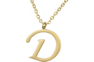 Morella Collar de Oro y Acero Inoxidable con Colgante Letras