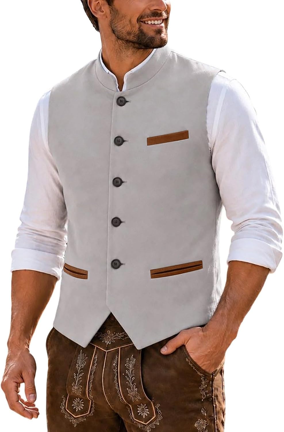 Technische Daten & Spezifikationen : Trachtenweste Herren Oktoberfest Outfit Klass