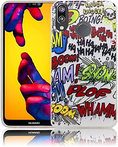 Huawei P20 Lite Comic Haha Silicone Protective Case Protective Case Mobile Phone Case Cell Phone Case Silicone Case Case Bag Cover Bumper Case Flip smartphone cellphone backcover