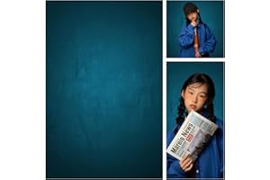 WAWBACKDROP WaW 2x3m Dunkel Blau Fotografie Hintergrund Fotostudios Kulisse Stoff Fotohintergrund Vintage Porträt Fotoshooting