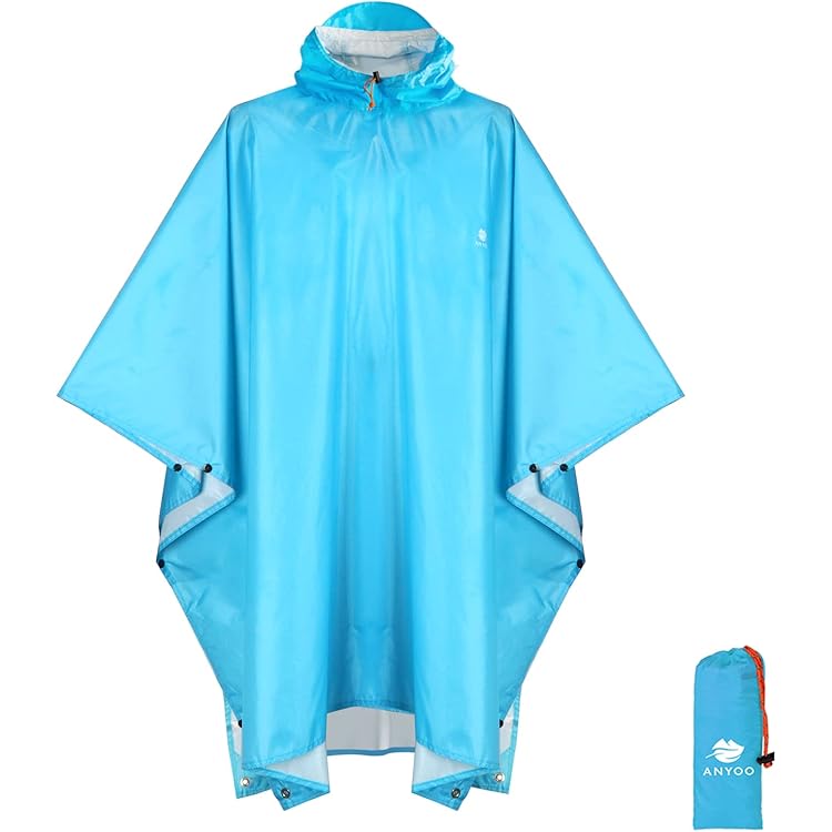 2x Notfall-Poncho PINUQUEST - 26µm Wasserdicht & Winddicht Mit Wärmereflexion