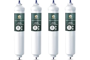 EMBRIIO EMBRO Filtro de Agua para Refridgerators para Samsung DA29-10105J DA99-02131B HAFEX/EXP Side By Side American Style Wpro WSF-100 LG AEG HAIER Daewoo BEKO | 4 filtros TÜV SÜD Certificados