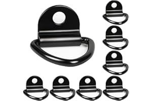 DBREAKS 8 Pezzi V Anello di Ancoraggio Anello V Anelli Ganci per Montaggio a vaschetta Raccordo per Camion per Rim (Nero)