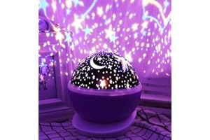 DS Living Star Projector Night Light for Children Kids Baby or Toddler Bedroom Light or Play Room Light (Purple)