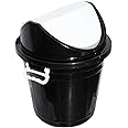 Kuber Industries Plastic Swing Lid Garbage Waste Dustbin for Home, Office, Factory, 30 Litres, Large Size (Black) -CTKTC043178