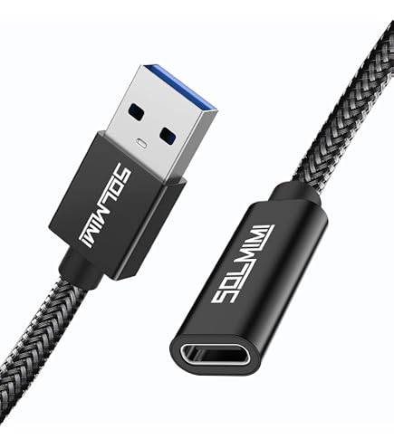 USB-C Auf USB 3.0 OTG Kabel – 90 Grad Abgewinkelt, 0,2 Meter, Für Daten & Strom, 10 Gbit/s, Inkl. OTG-Funktion