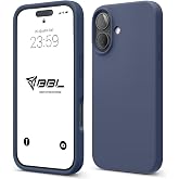Babilden iPhone Kılıf İnce Sıvı Silikon 3 Katmanlı Tam Kaplamalı Yumuşak Jel Kau&ccedil;uk Kılıf Kapak (Lacivert, iPhone 16(6)