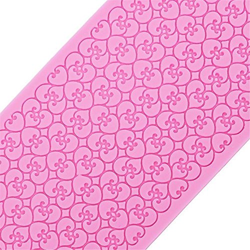 GOOTRADES 1 Stk/5 Stk Lace Silikon Form, Zucker Handwerk Fondant Matte Kuchen Dekorieren Backen Werkzeuge (1 Stk) - 3
