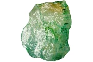 GEMHUB Untreated Raw Rough Emerald 33.05 Ct. Certified Uncut Healing Crystal Natural Green Emerald Gem, gemstone, zambian - green emerald