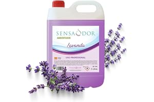 SENSODOR Ambientador Lavanda SENSAODOR, 5 Litros, Morado, Garrafa, Profesional, Empresas, Negocio, Limpieza, Neutralizador, Quitaolor, Buen olor, Aromatizador