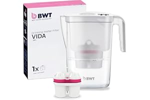 BWT Jarra Filtradora de Agua Vida Blanca 2,6L – Reduce Cal, Cloro e Impurezas – incl. 1 Cartucho de Filtro Mineralizada con Magnesio