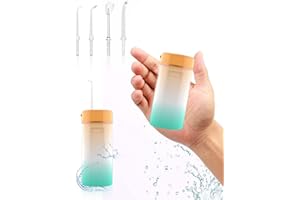 Munddusche, DDKJ Munddusche Kabellos IPX6 Wasserdichte, Zahnreiniger mit 160ML Wassertank, Wasser Flosser mit 4 Modi, Reisemunddusche für Kinder und Erwachsene geeignet