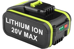 AUKEPOWER ENERGUP 20 V 5,0 Ah - Batería de Repuesto para Worx 20 V Akku WA3553 WR142E M700 WA3551, WA3553, WA3553.1, WA3553.2, WA3556, WA3572, WA3605, WA3605, WA3, WA3605 64